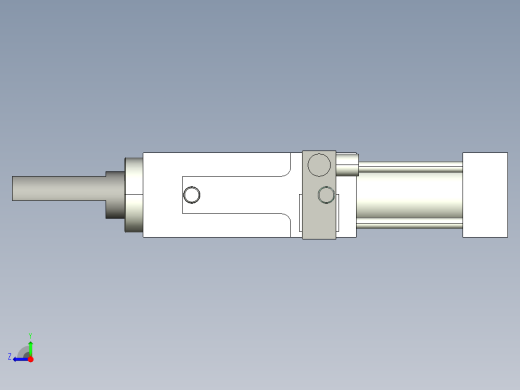 德克斯TUNKERS气缸数模SZK_40x40_A42_T12_TUENKERS右视缩略图