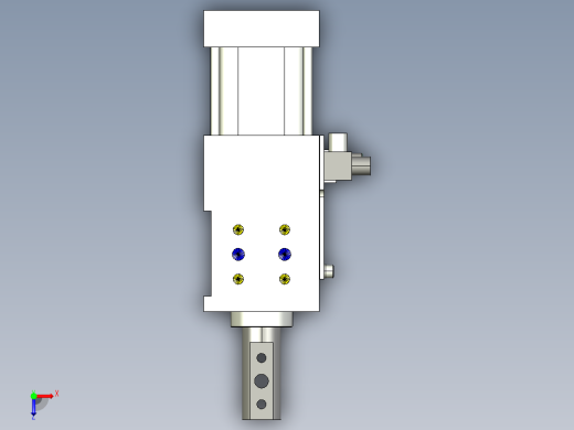 德克斯TUNKERS气缸数模SZK_40x40_A42_T12_TUENKERS俯视缩略图