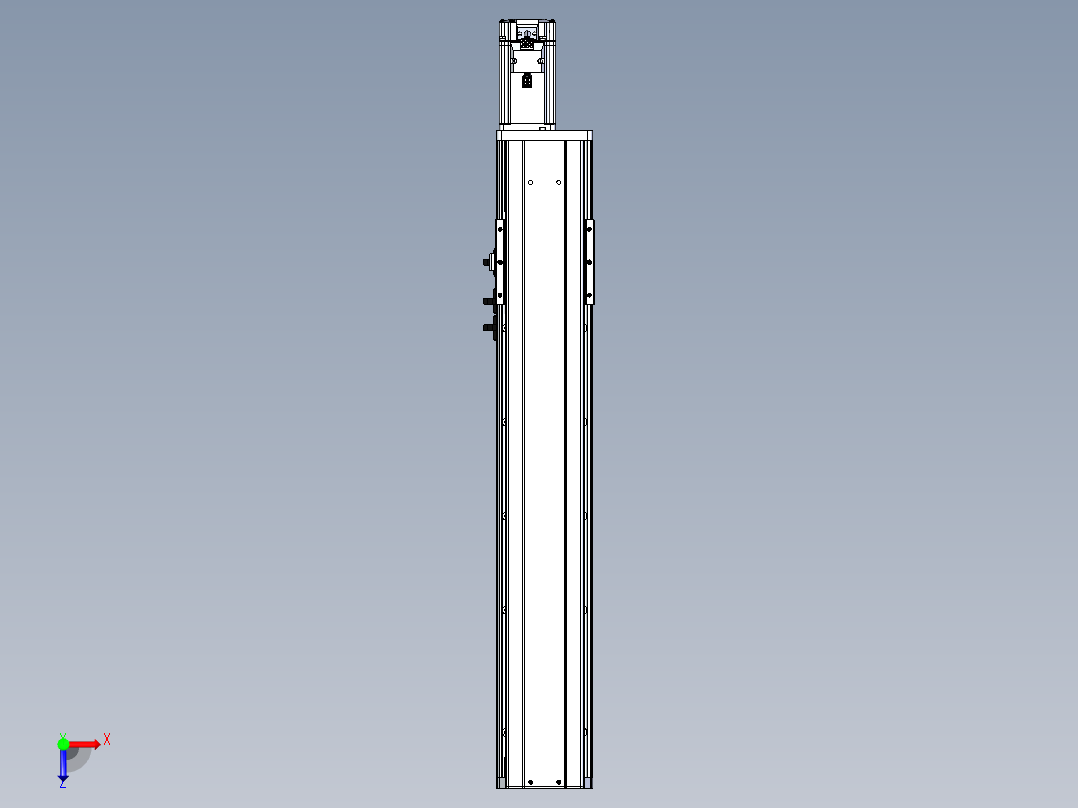 东锦丝杆传动-直线滑台模组DH102-C-L10-S450-BC-P400W-C3俯视图
