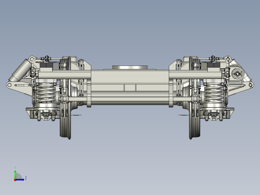 客车转向架左视图