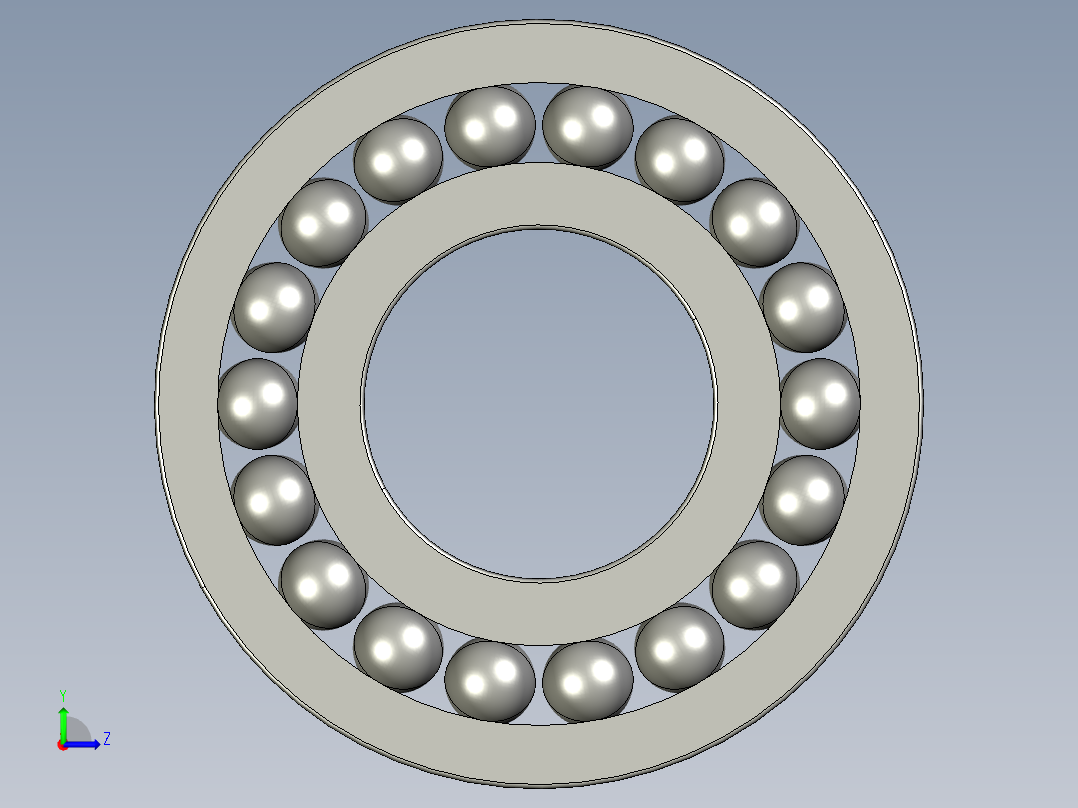 深沟球轴承6310左视图