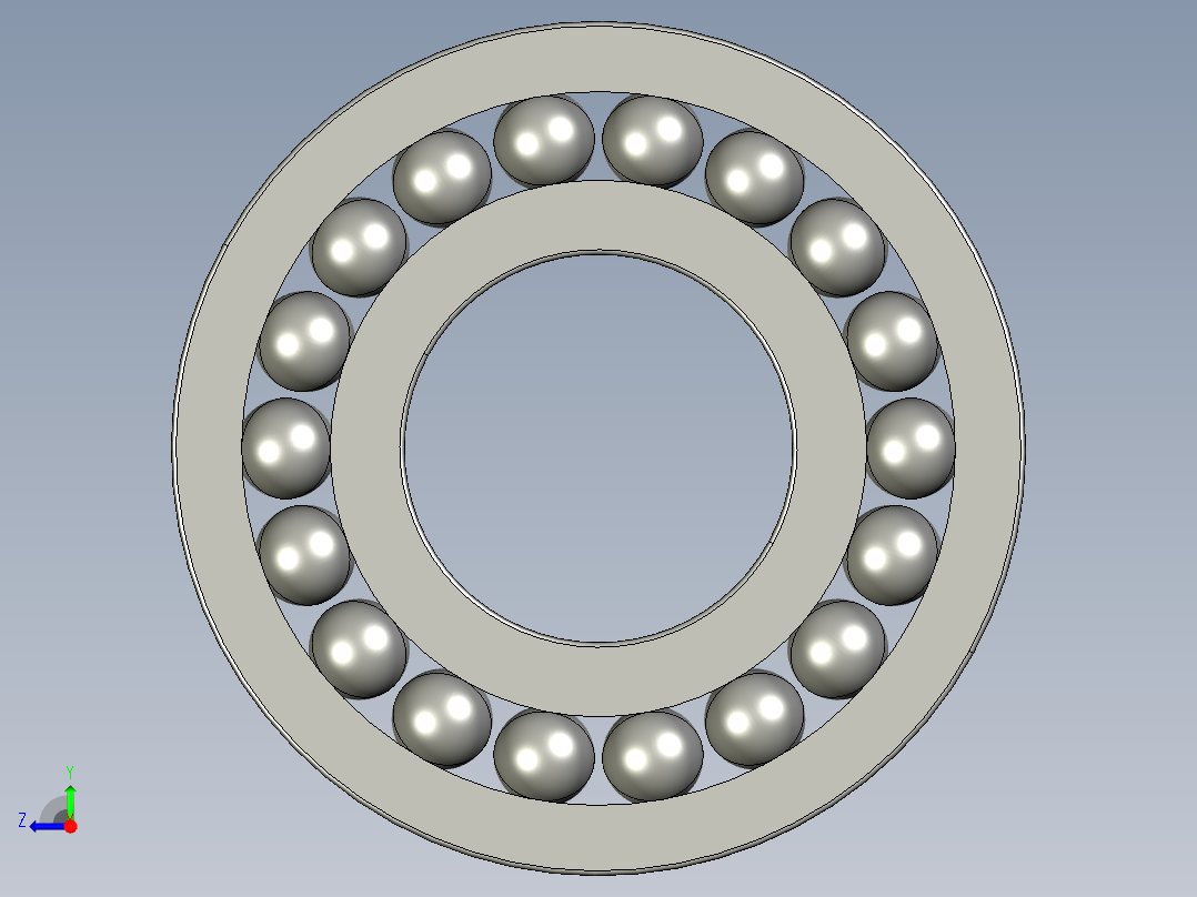 深沟球轴承6310右视图