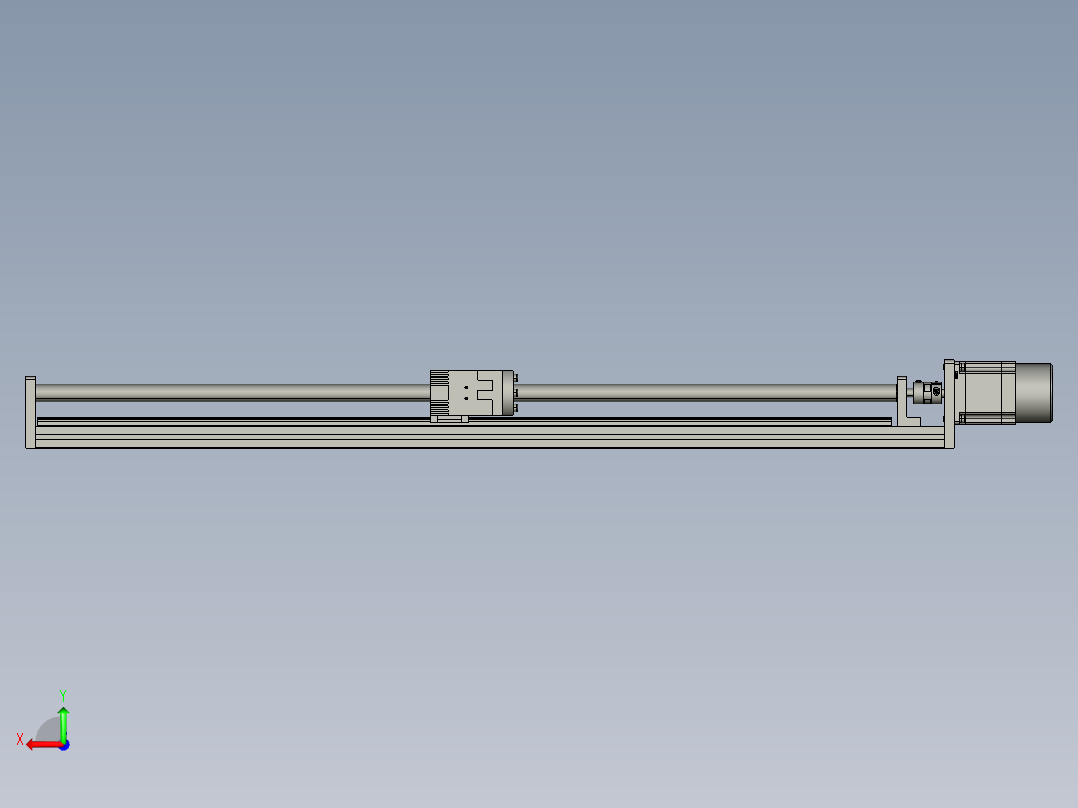 模组FSK40-L10C7-BC-B57-700行程（B57刹车电机）后视图
