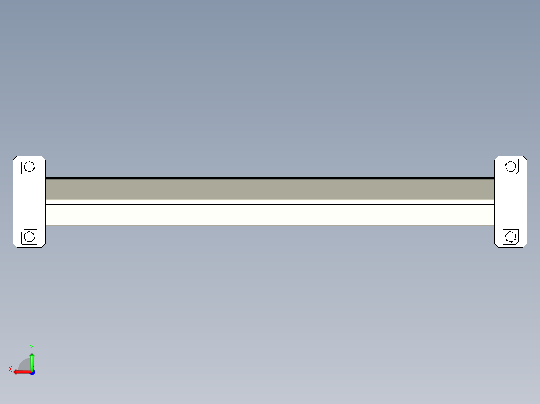 DTII(A)型带式输送机35°槽型托辊 65C214后视图