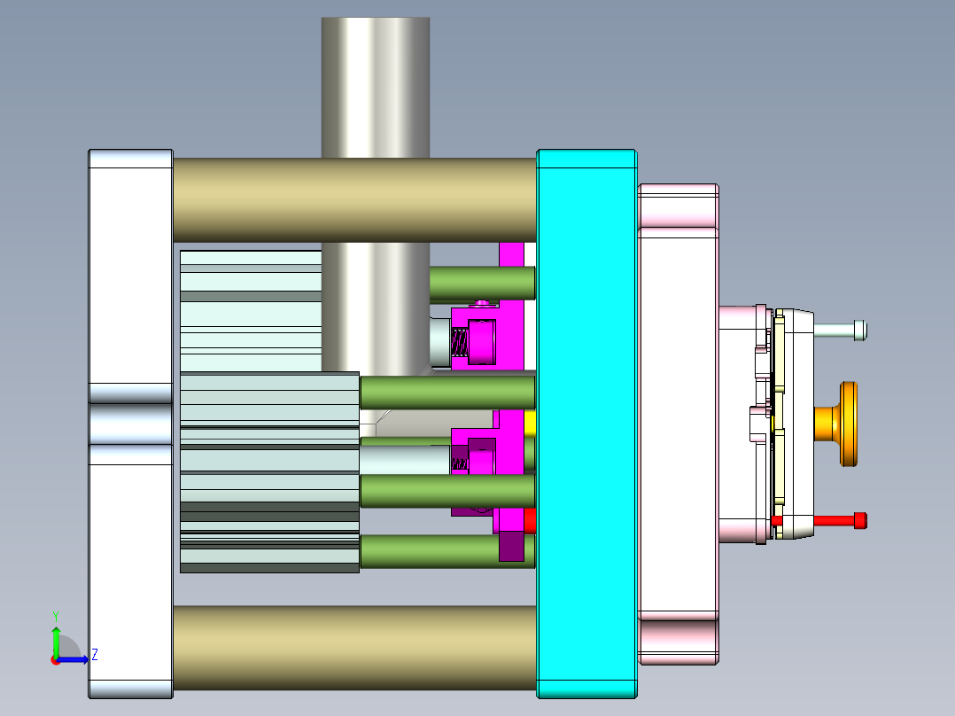 R4-笔记本CNC工装夹具三维模型CNC6-1209左视图
