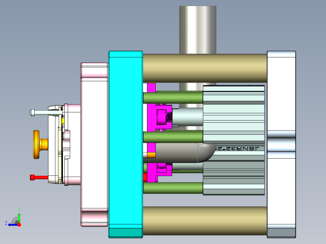 R4-笔记本CNC工装夹具三维模型CNC6-1209右视图
