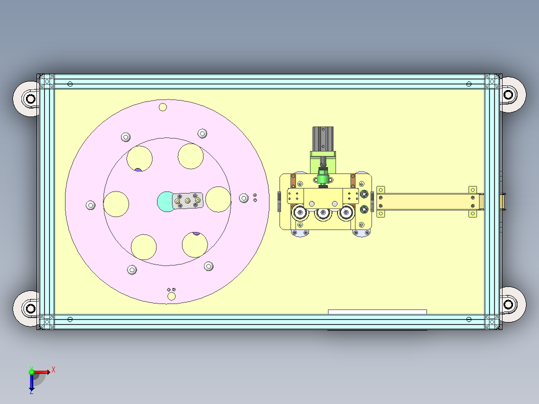 扎带送料机sw18可编辑俯视图