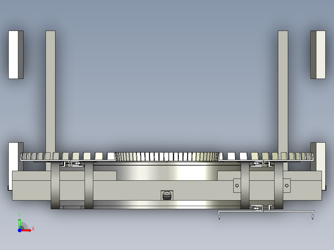 摆盘自动上料机sw18前视图