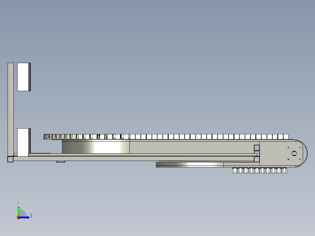 摆盘自动上料机sw18左视图