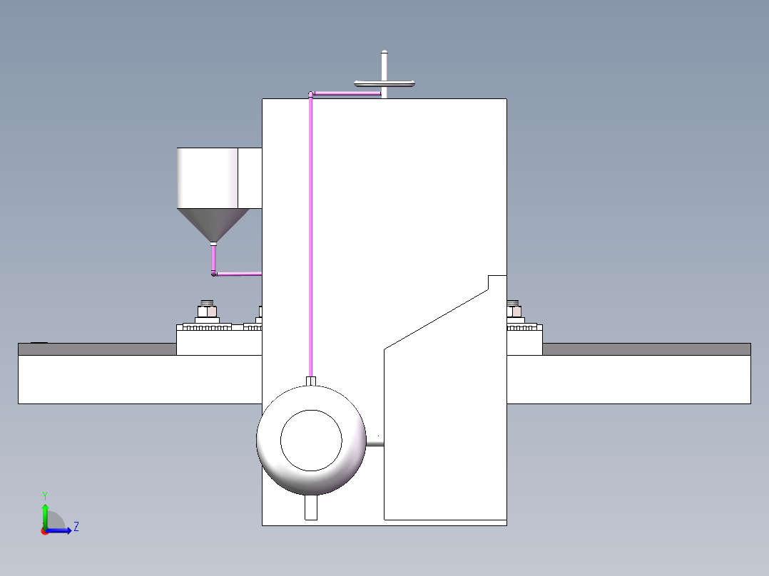 硬质合金刀片非对称刃口钝化装置的设计-上传左视图