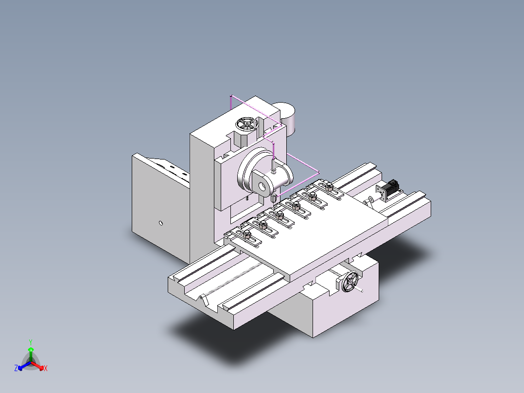 硬质合金刀片非对称刃口钝化装置的设计-上传正等轴测图
