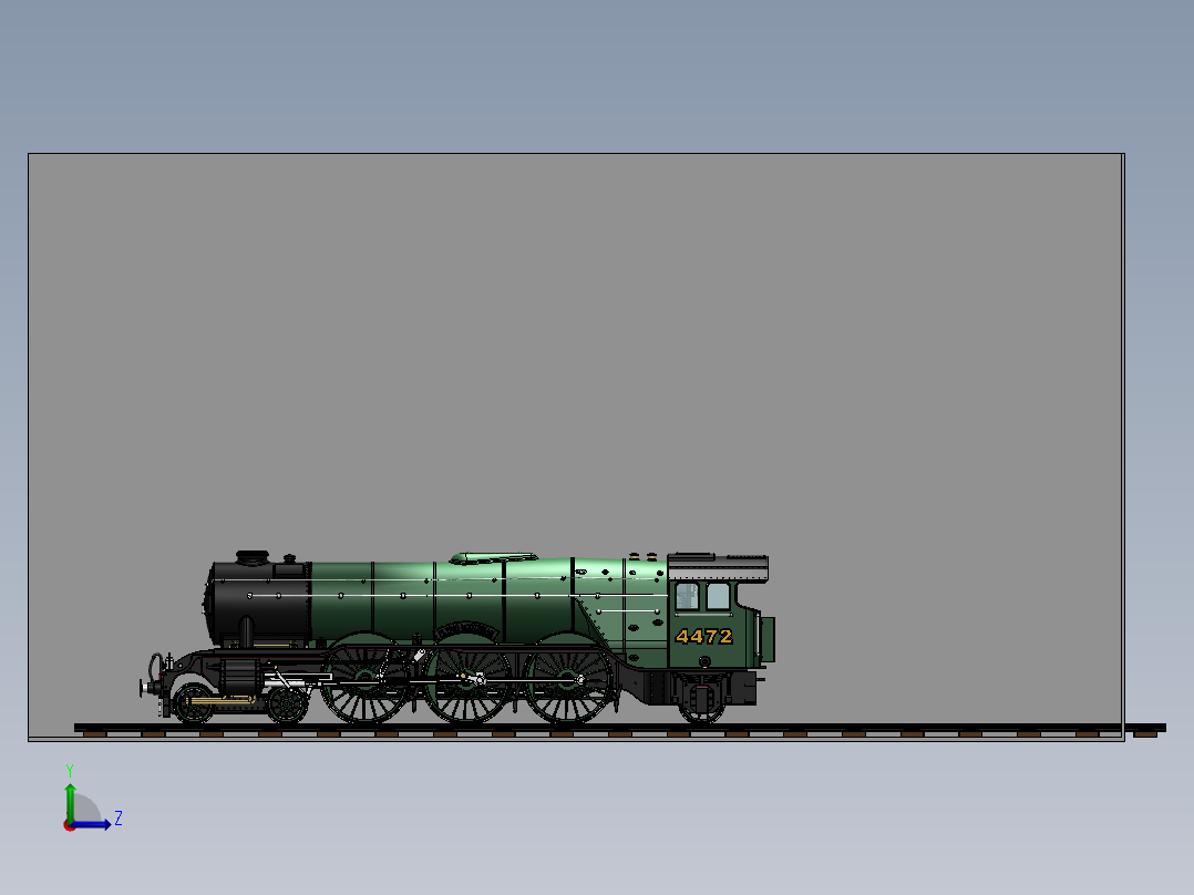 火车、动车、高铁(63)左视图