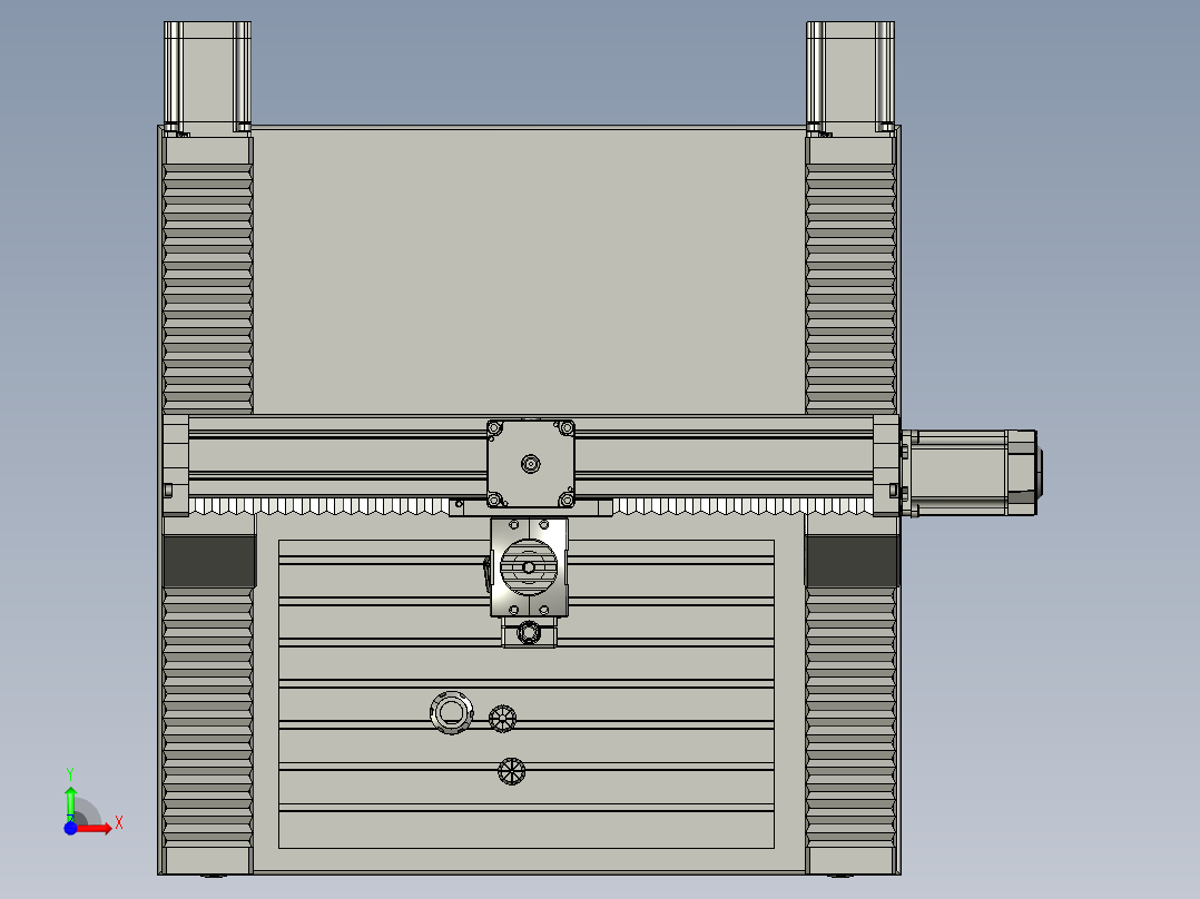 铣床、四轴数控铣床前视图