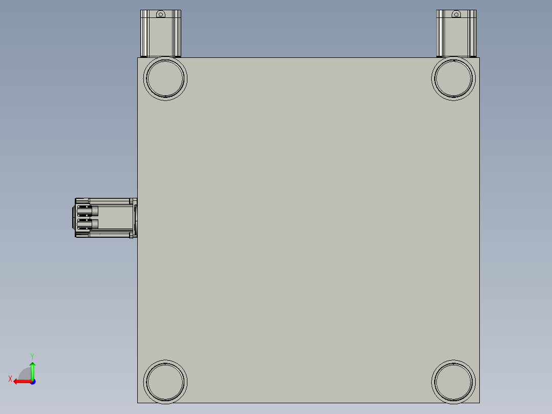 铣床、四轴数控铣床后视图