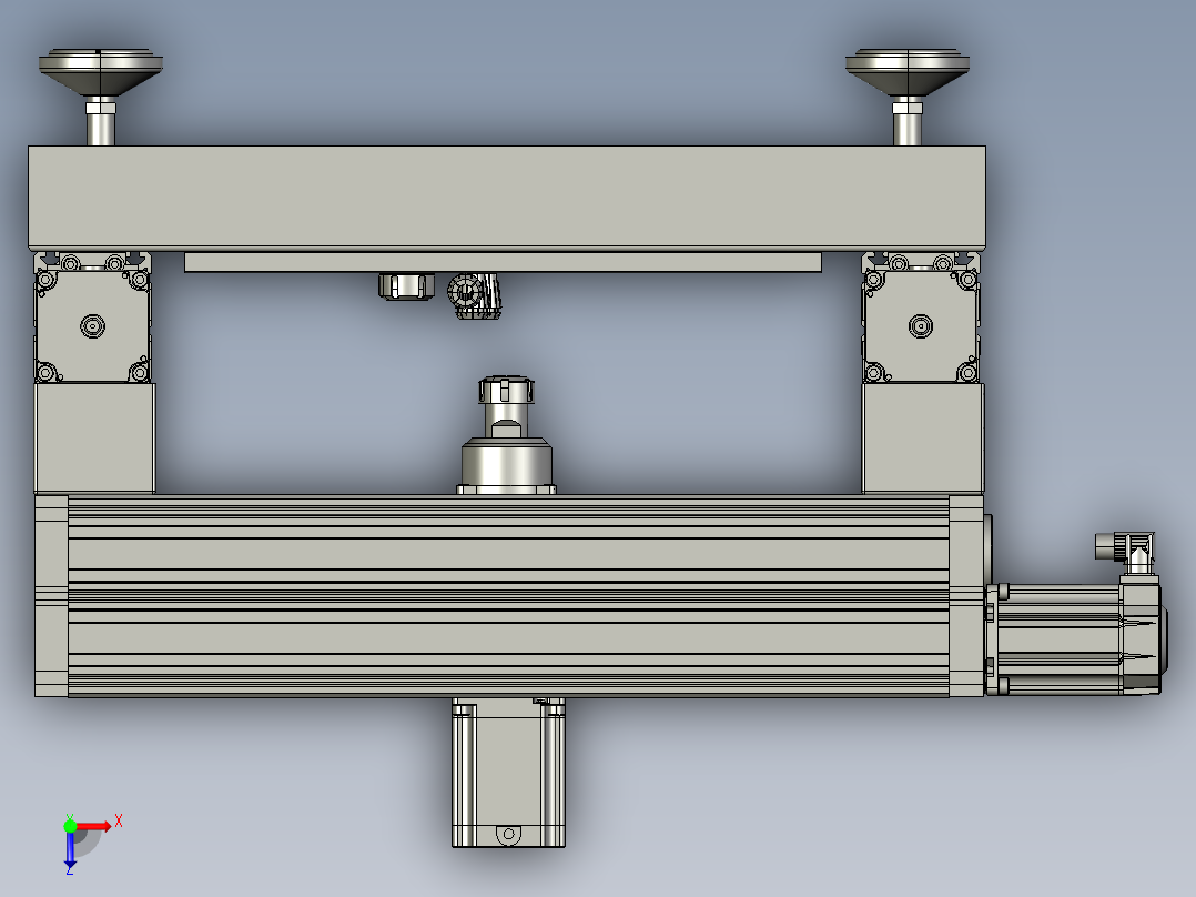 铣床、四轴数控铣床俯视图