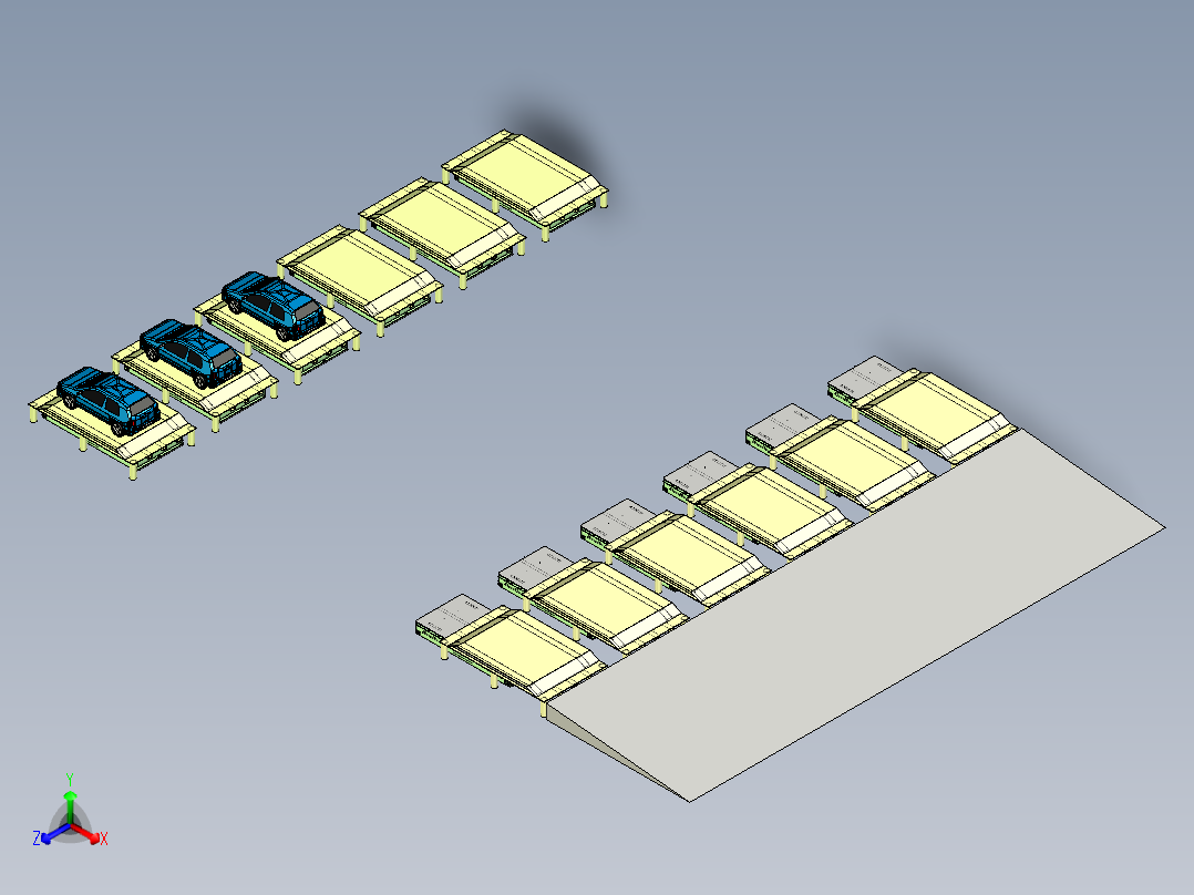 AGV搬运的自动泊车模拟