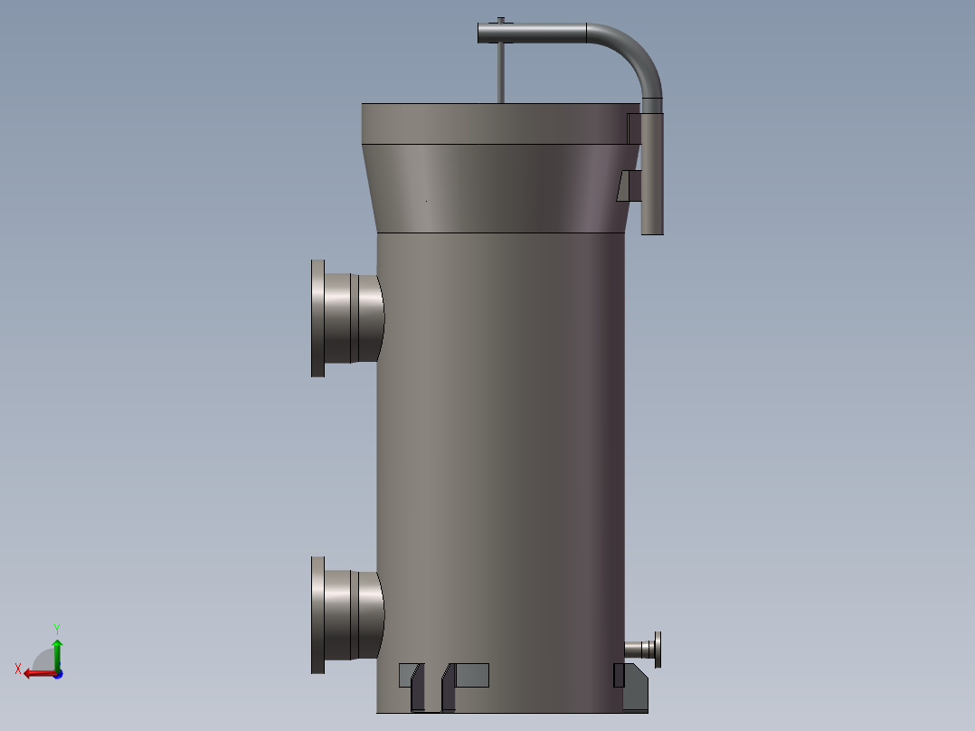 压力容积、过滤蒸发器后视图