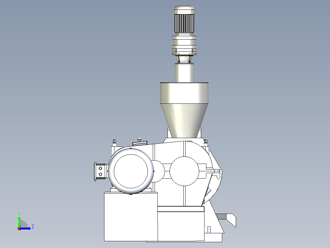 卧式摆线螺杆机sw19可编辑左视图