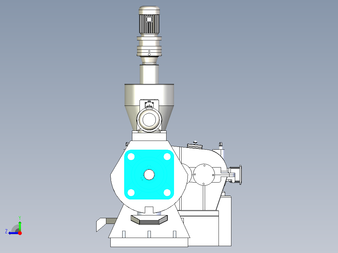 卧式摆线螺杆机sw19可编辑正等轴测图