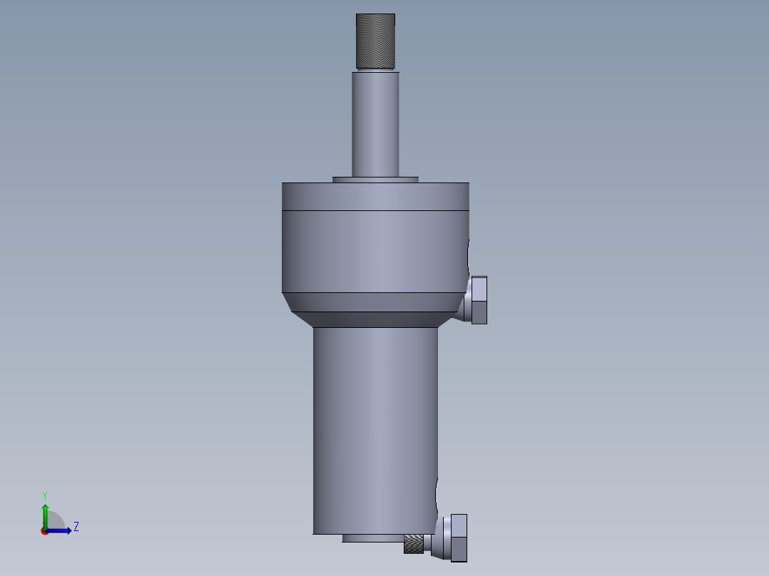 焊接类型 液压缸 25x12x10 mm左视图