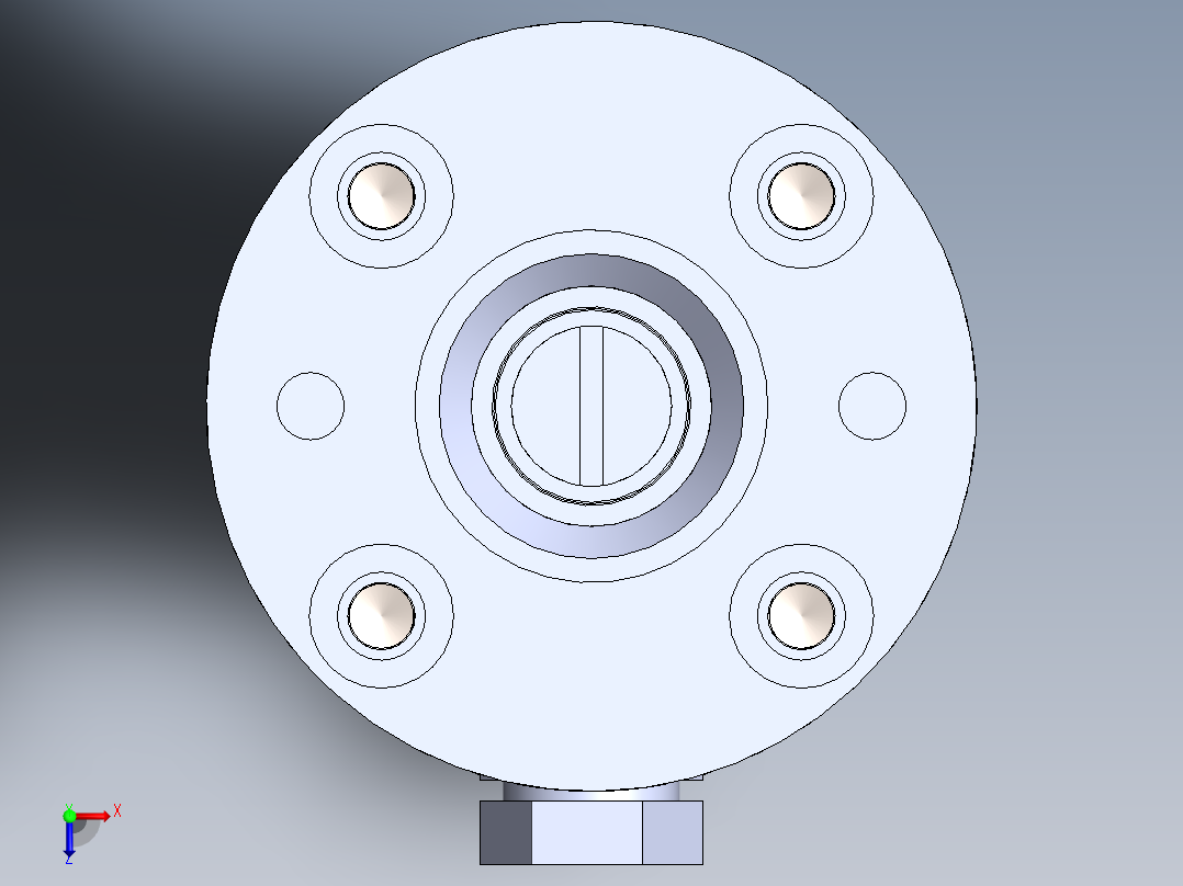 焊接类型 液压缸 25x12x10 mm俯视图