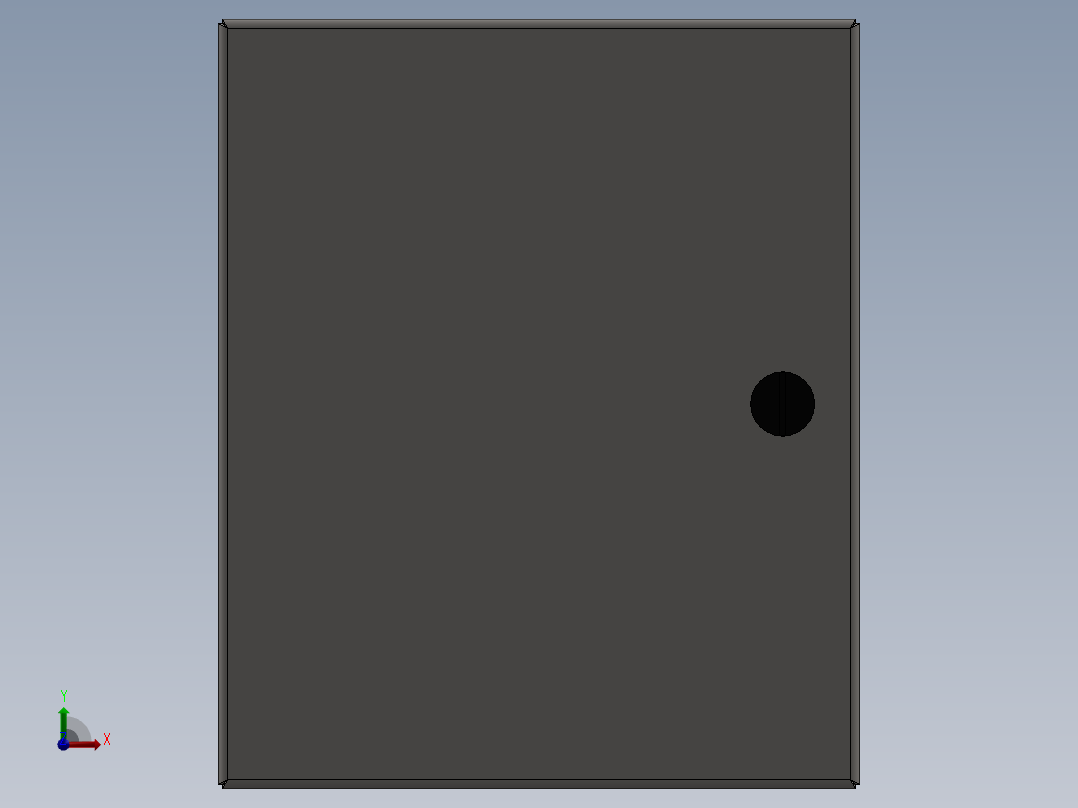 250x200x160电箱前视图