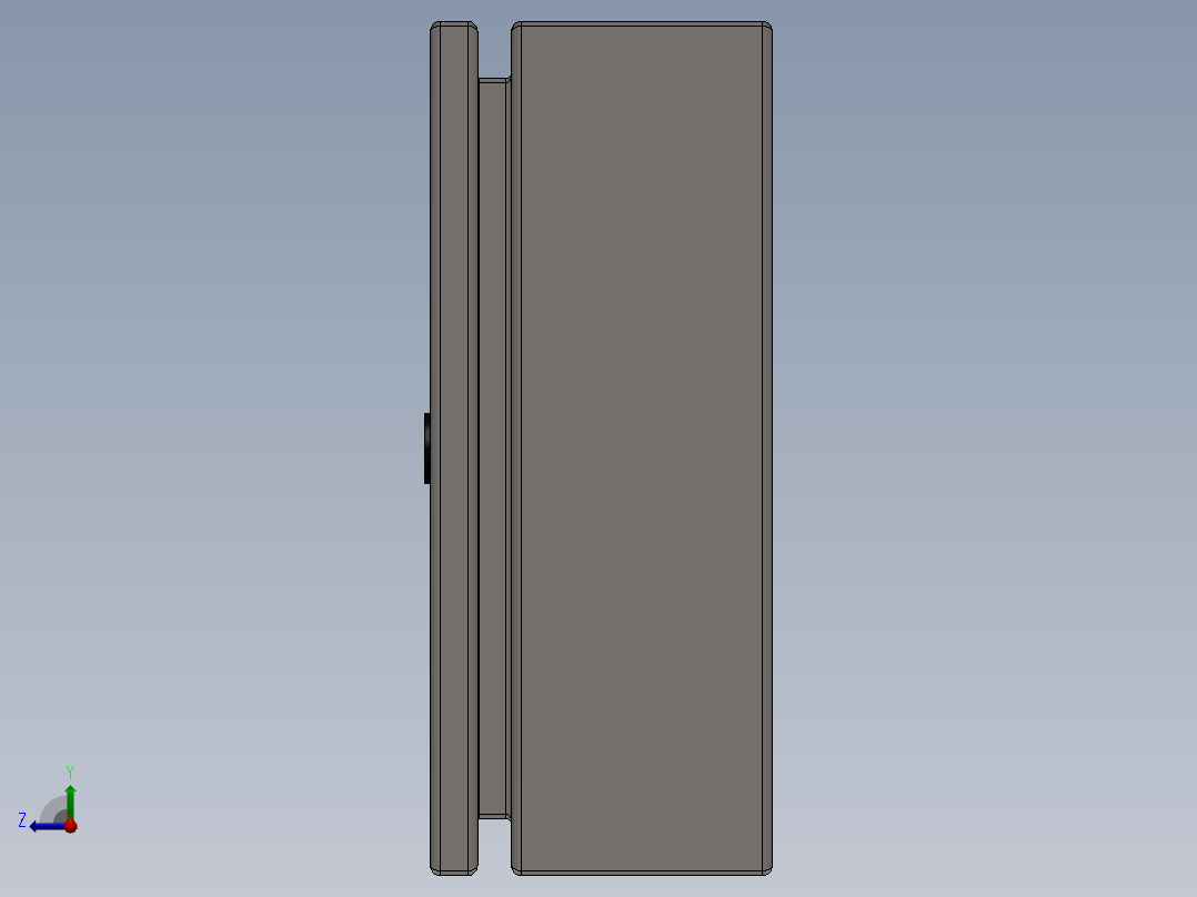 250x200x160电箱右视图