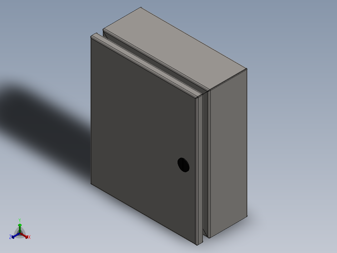 250x200x160电箱正等轴测图