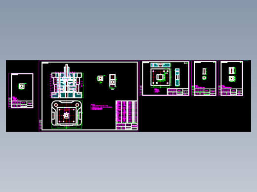 方形垫片落料冲孔模
