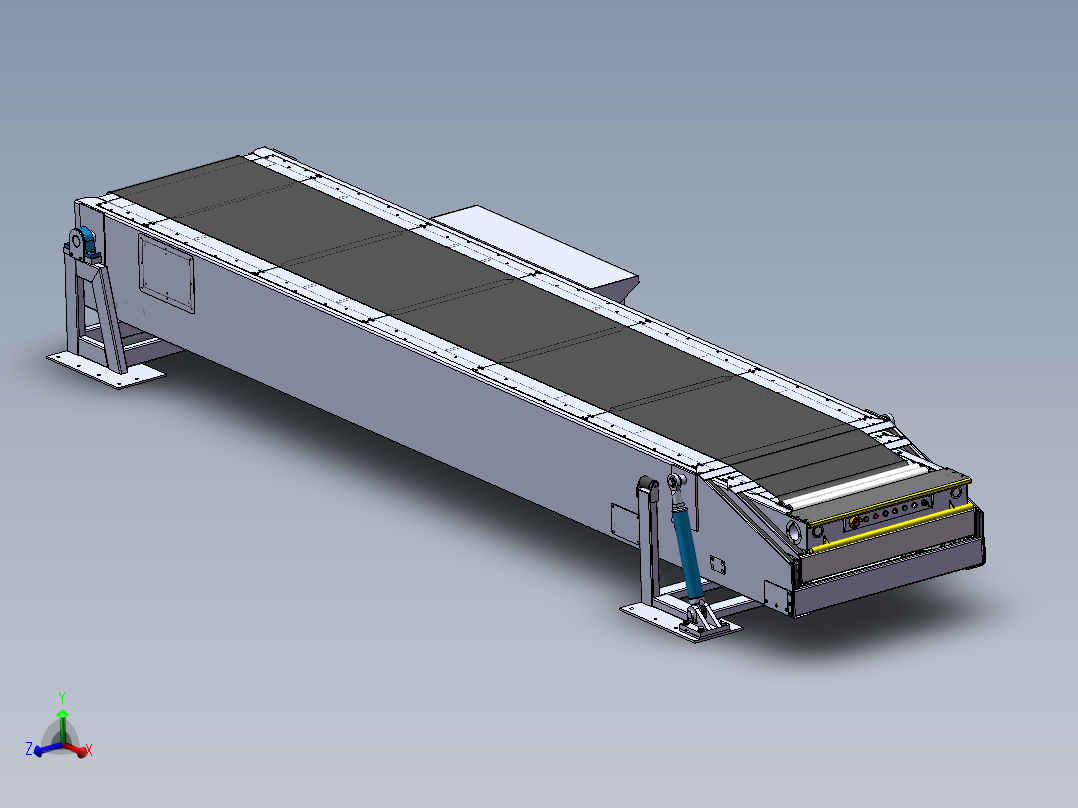 三段伸缩式带式输送机的三维设计