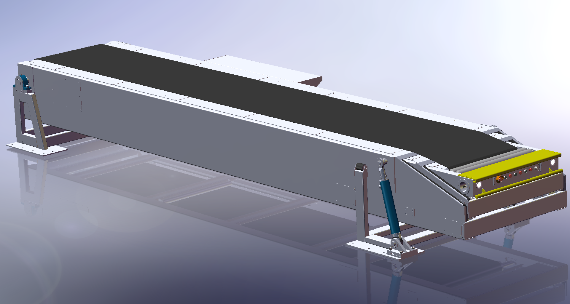三段伸缩式带式输送机的三维设计