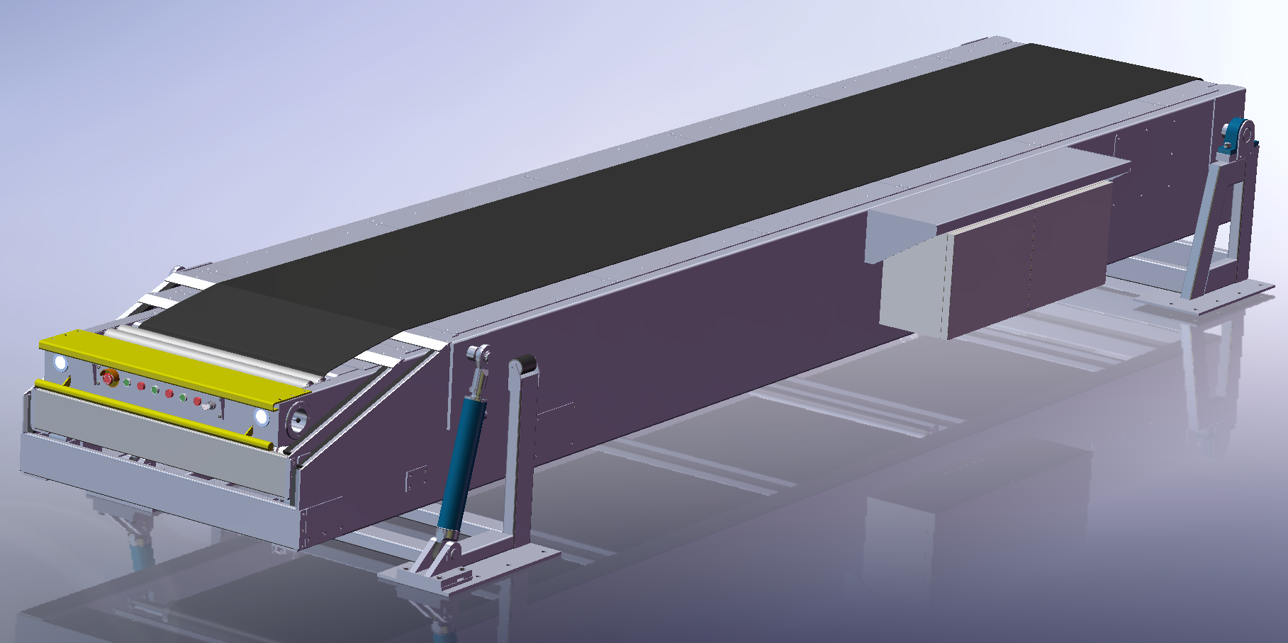 三段伸缩式带式输送机的三维设计