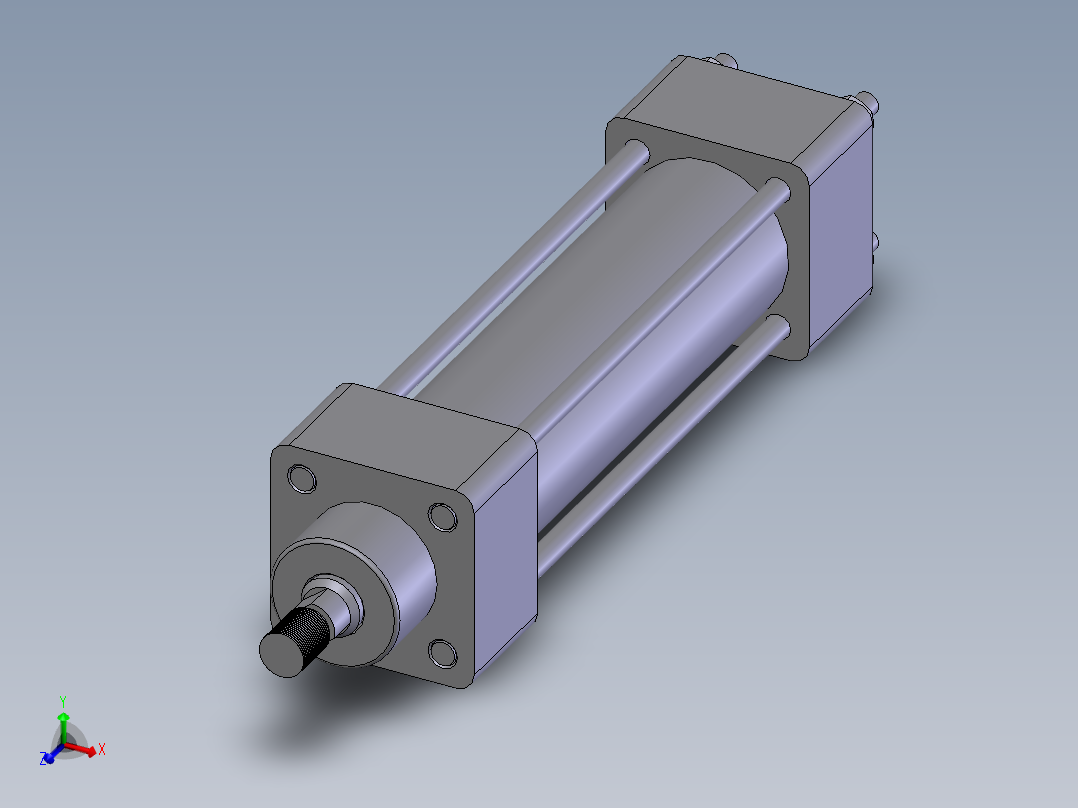 气缸 Ø40x100主视图