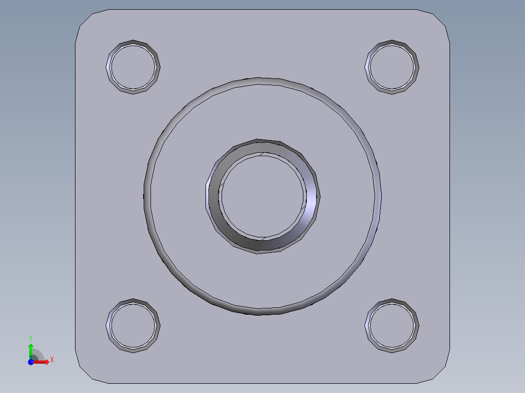 气缸 Ø40x100前视图