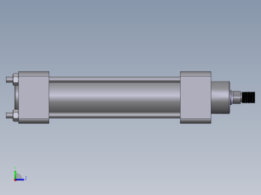 气缸 Ø40x100左视缩略图