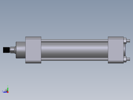 气缸 Ø40x100右视缩略图