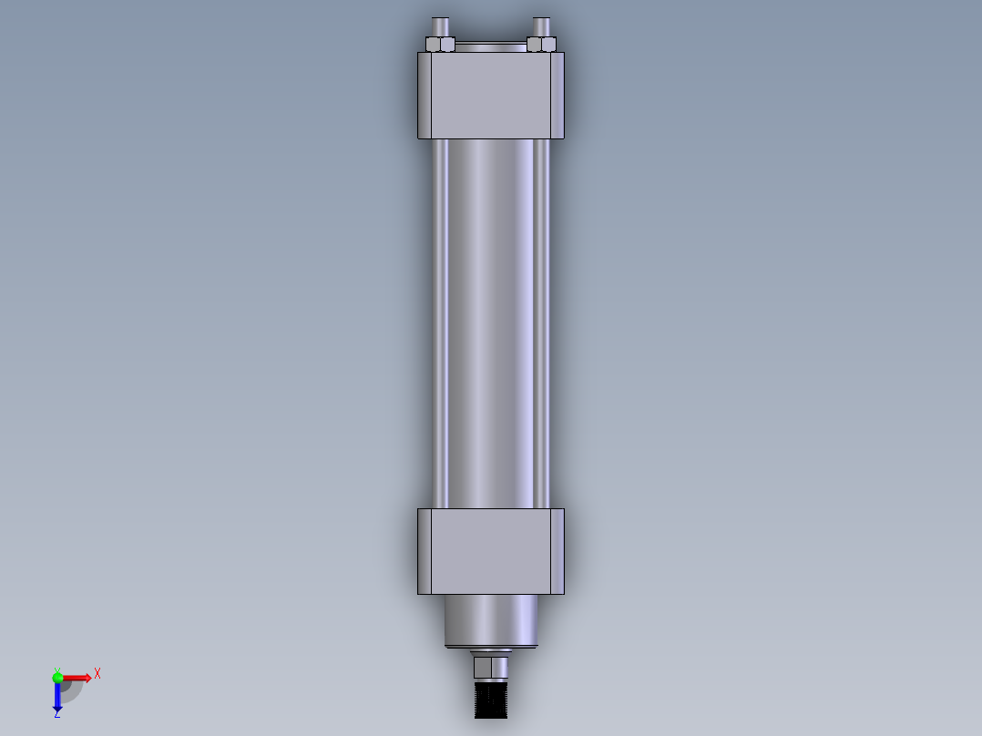 气缸 Ø40x100俯视图