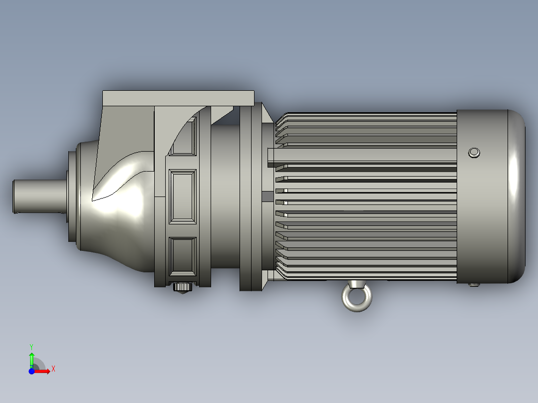 BB2摆线针轮减速机配4kw电机15-11-2872391011前视图