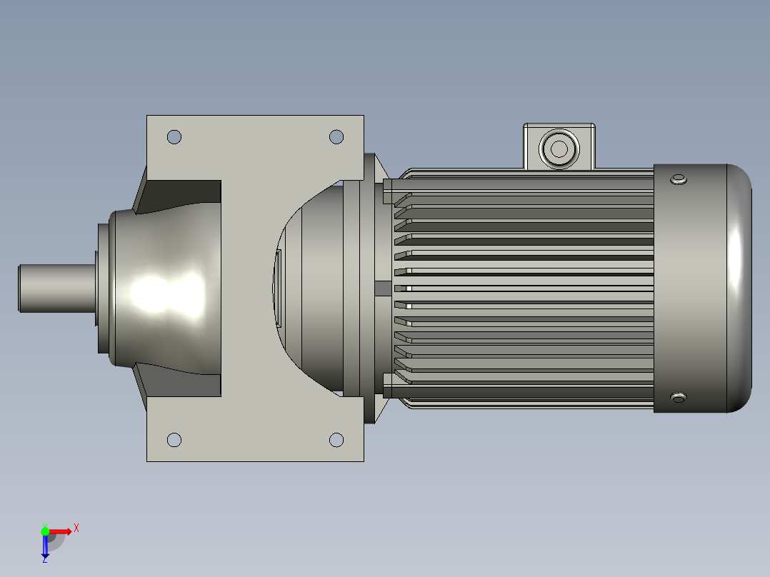 BB2摆线针轮减速机配4kw电机15-11-2872391011俯视图