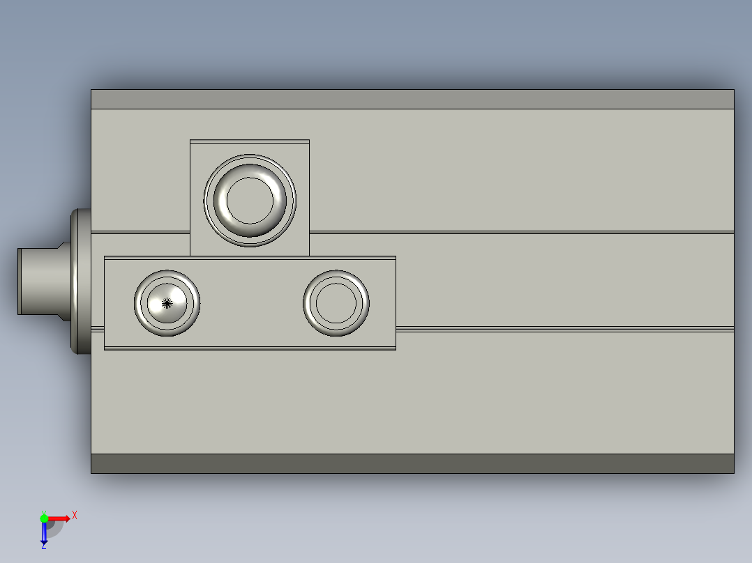 气缸SDA16x20S俯视图