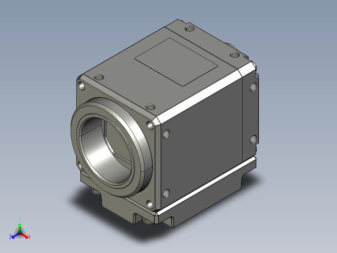相机CA-h200CX基恩士改(S型号)-BBB-BBB-AAA正等轴测图