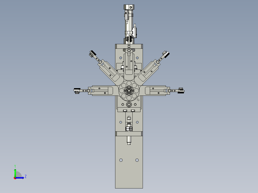 螺母翻转机构组件左视图