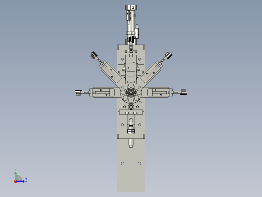 螺母翻转机构组件左视缩略图