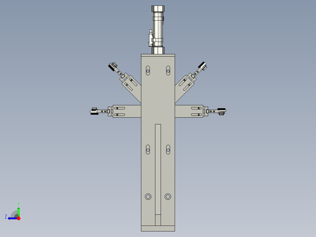 螺母翻转机构组件右视图