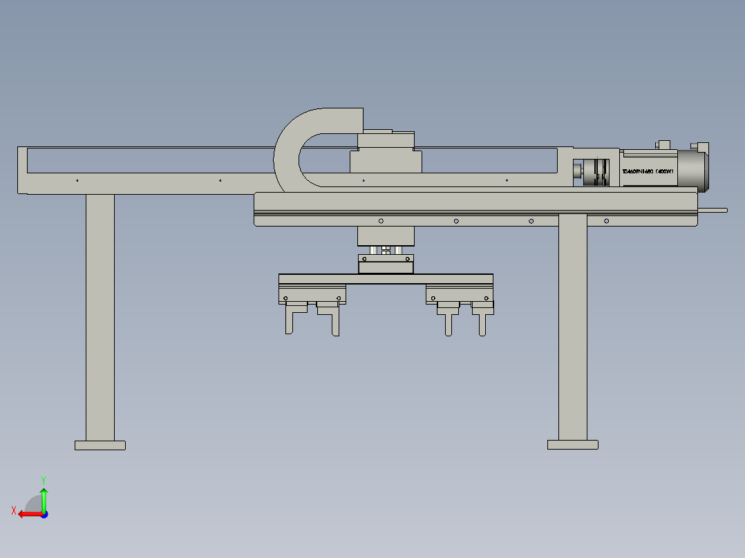冲床取料机械手后视图