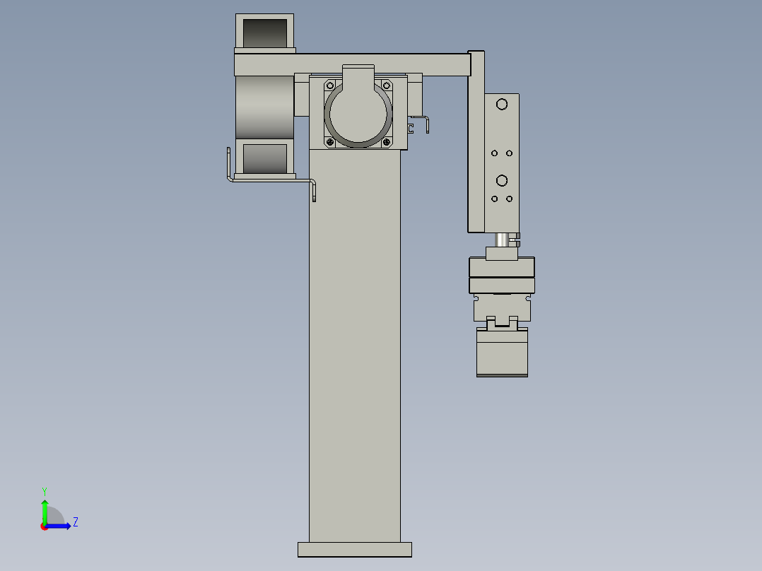 冲床取料机械手左视图
