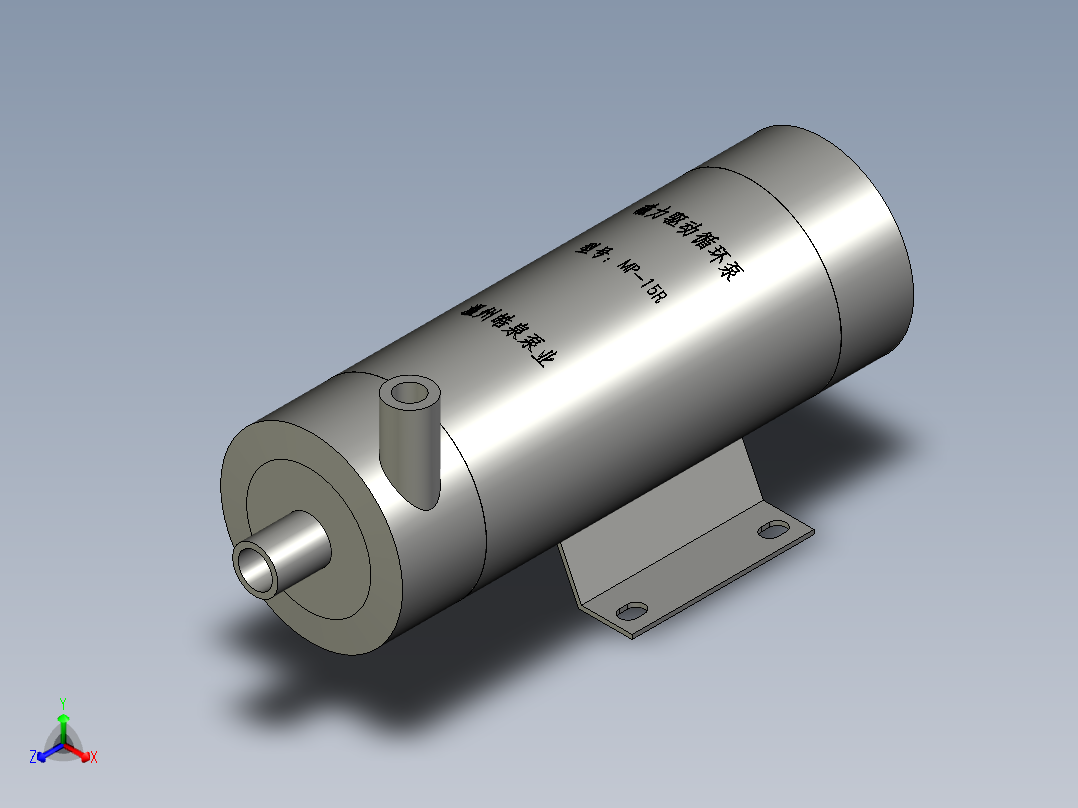 P127-MP-15R循环泵正等轴测图