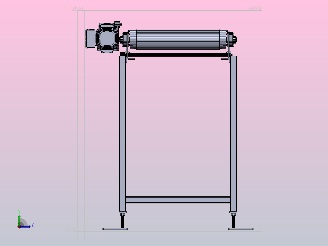 皮带输送机左视图