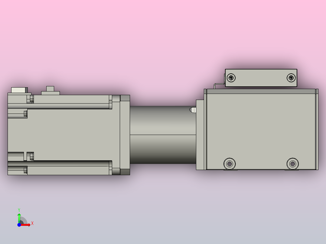 65型400W 80型750W伺服 欧规同步带直线模组滑台ET80-D01-M75-300前视图