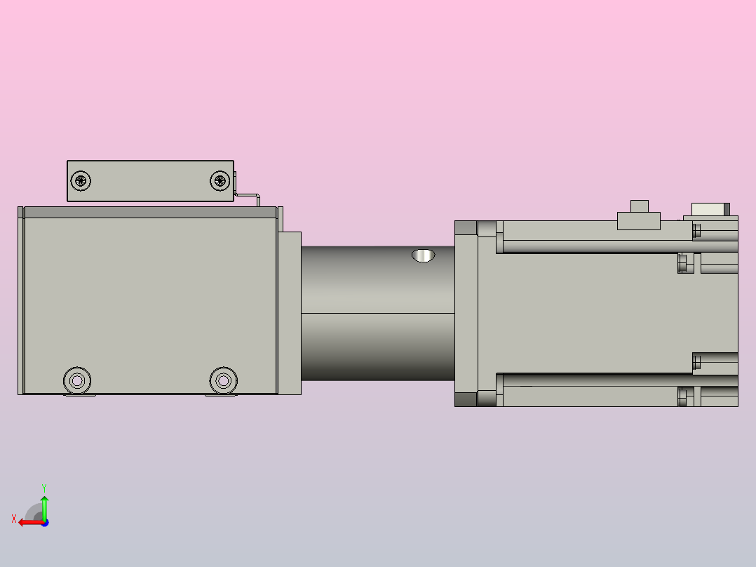 65型400W 80型750W伺服 欧规同步带直线模组滑台ET80-D01-M75-300后视图